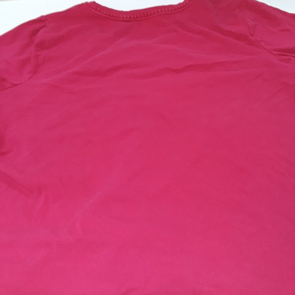Croft & Barrow red top with embellished neckline - Picture 4 of 6